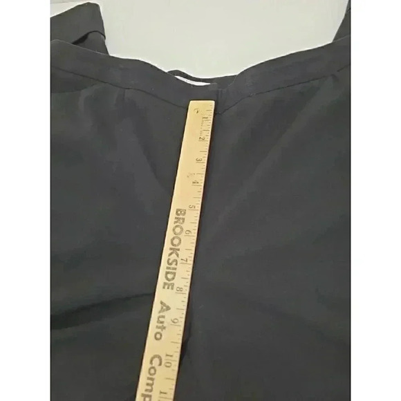 Chico's Black Ankle Pants Women's Size Large Cuffed Hem Wide Leg - Picture 5 of 6